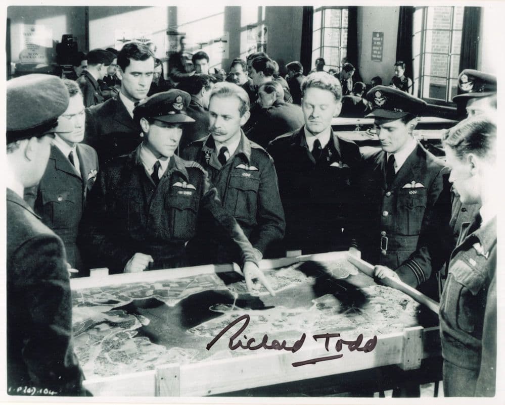 Richard Todd The Dambusters 10x8 Hand Signed Photo