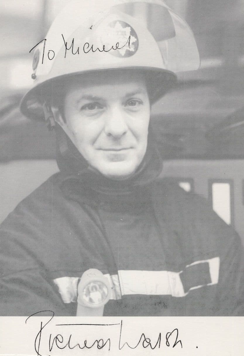Richard Walsh Londons Burning Hand Signed Cast Card Photo