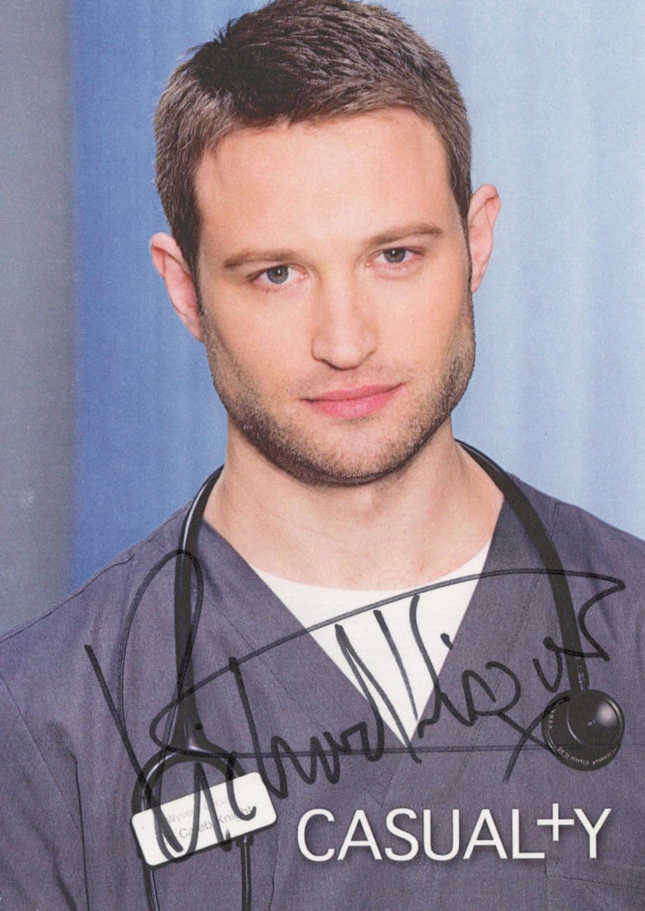 Richard Winsor as Caleb in Casualty RARE BBC Hand Signed Cast Card Photo