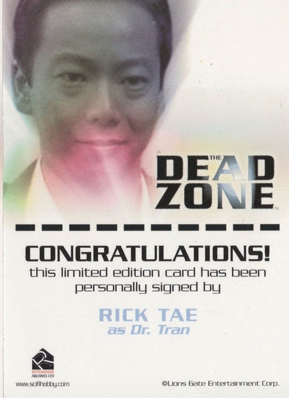Rick Tae The Dead Zone Hand Signed Autograph Photo Card
