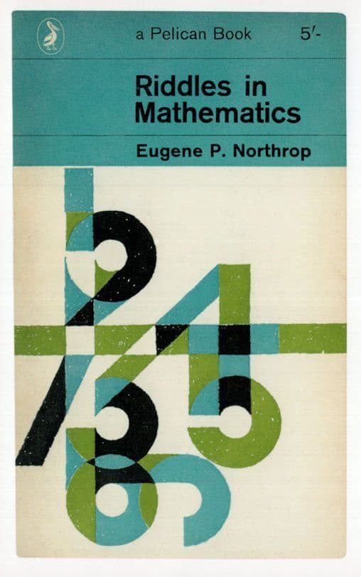 Riddles In Mathematics Eugene Northrop 1960 Book Postcard