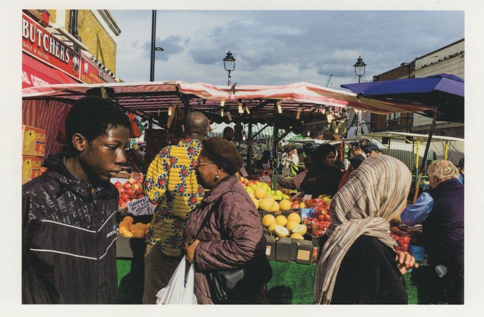 Ridley Road Market Stall Dalston Butchers Hackney London Postcard