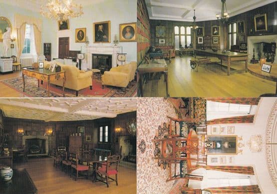 Ripley Castle Library Round Dressing Room Tower 4x Postcard