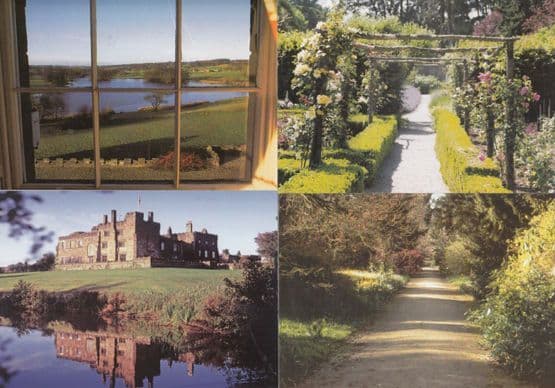 Ripley Castle The Weeping Cross Aerial Birds Eye Sheep 4x Postcard s