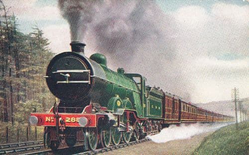 Ripon Dining Car Express Hadley Wood Railway Station Train Old Vintage Postcard
