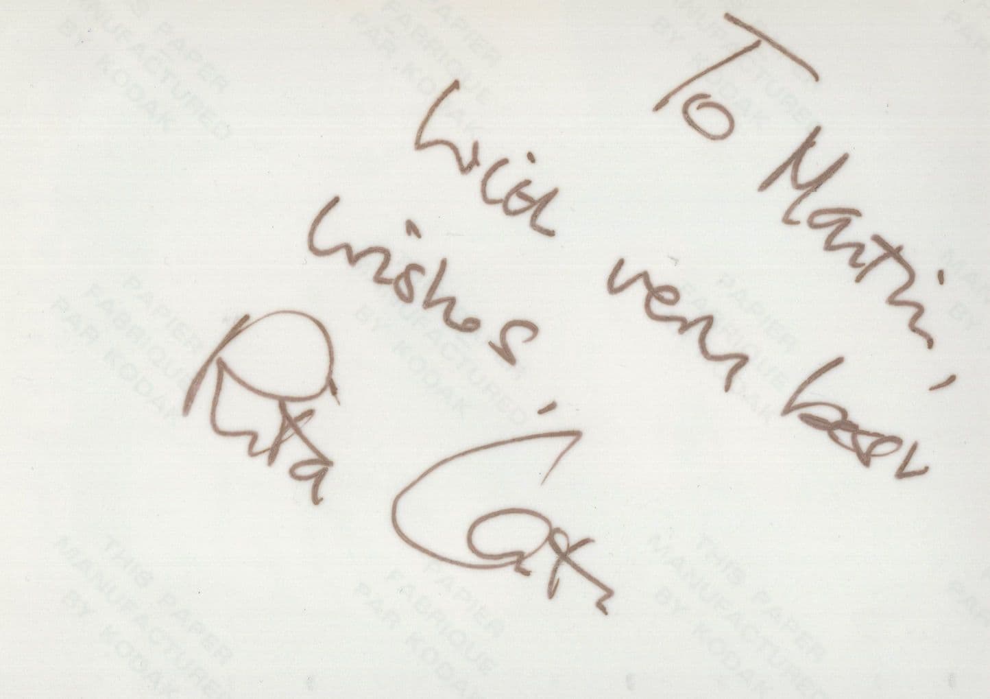 Rita Carter ITV Thames TV Newsreader Hand Signed Photo