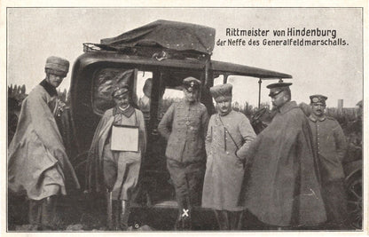 Rittmeister Von Hindenburg German Marshalls WW1 Sent By Bayer Soldier Postcard
