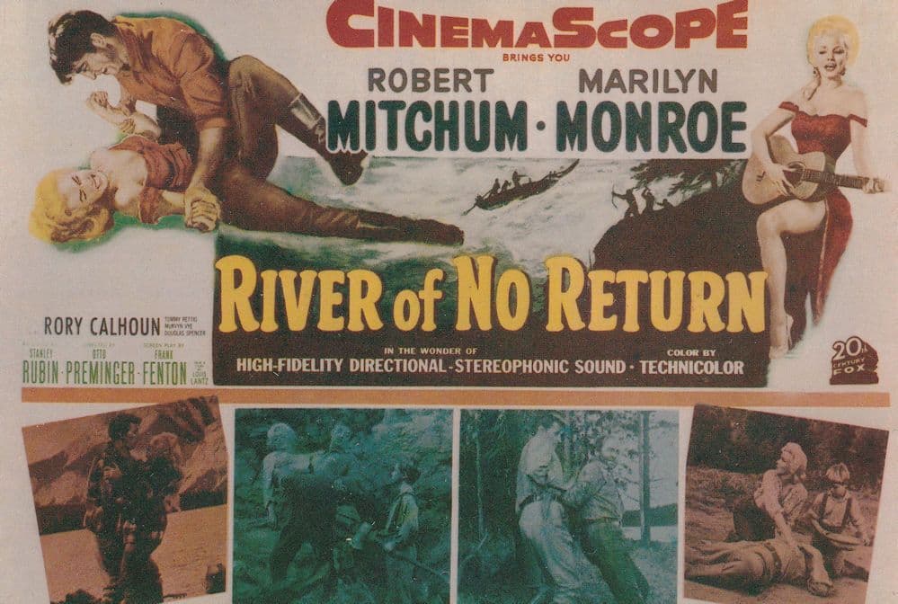 River Of No Return Marilyn Monroe Rare USA Cinema Postcard