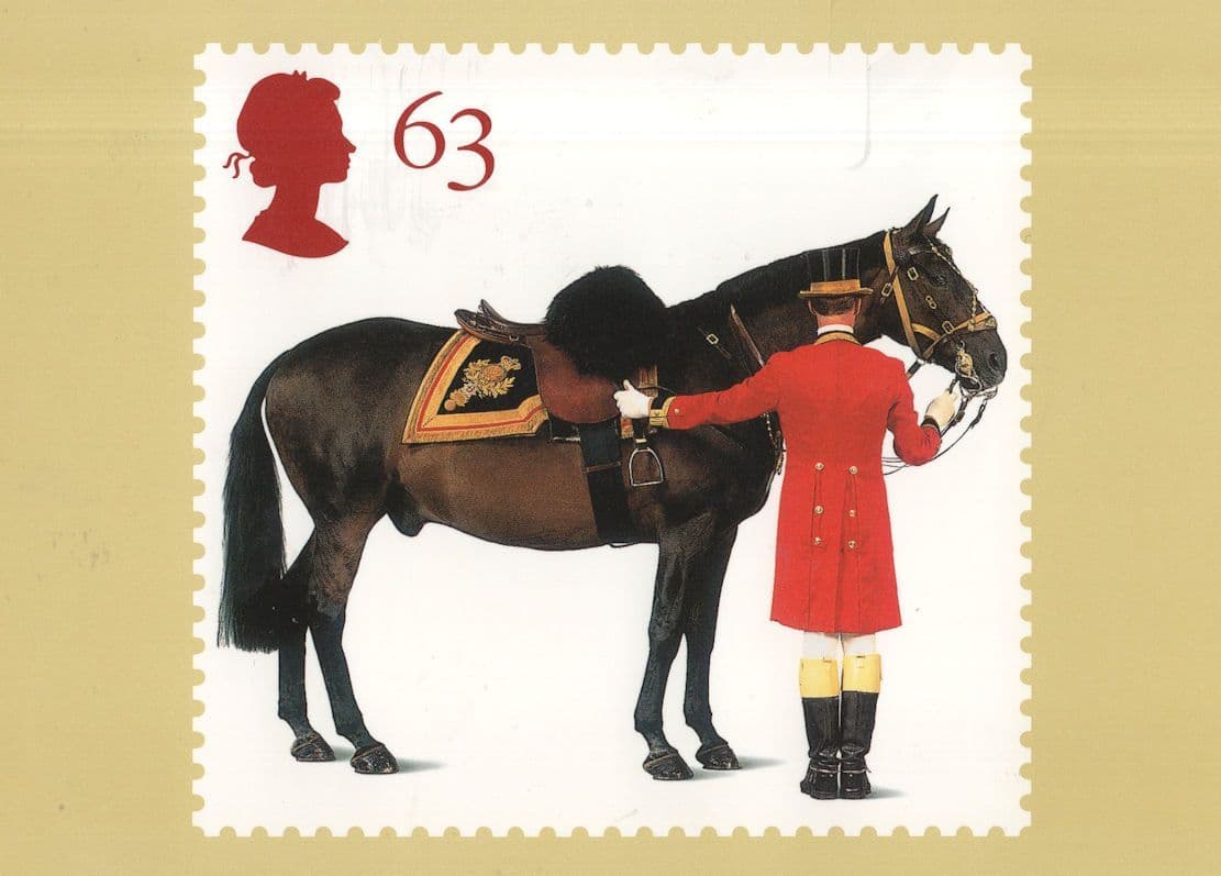 River Star Queen Elizabeth II Royal Horse Stamp RMPQ Rare Postcard