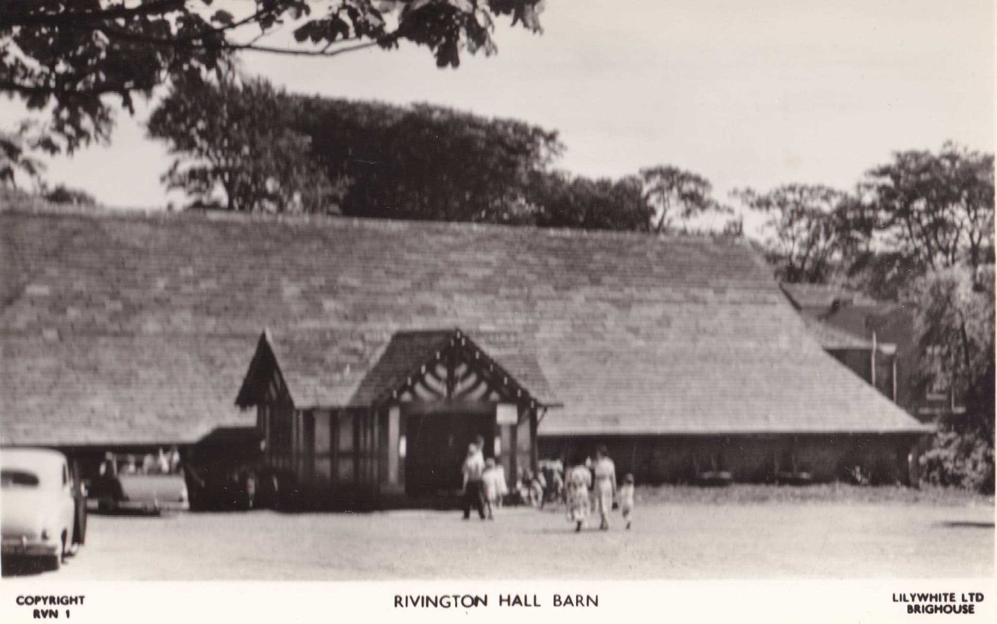 Rivington Hall Barn Lilywhite Lancashire Real Photo Postcard