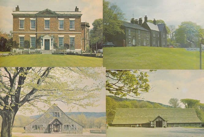 Rivington Hall Village Green Barn 4x Postcard