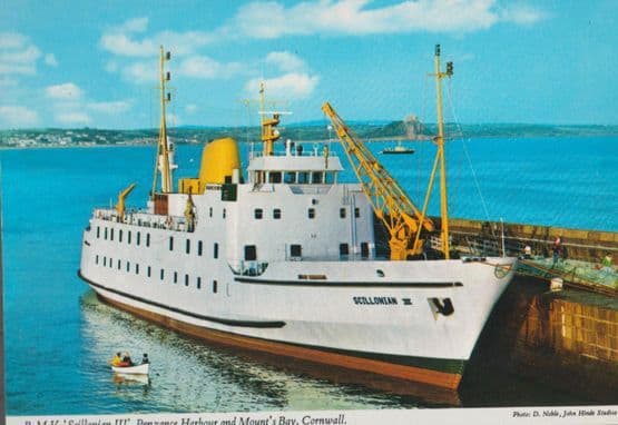 RMV III 3 at Scillonian Penzance Cornwall Ship Postcard