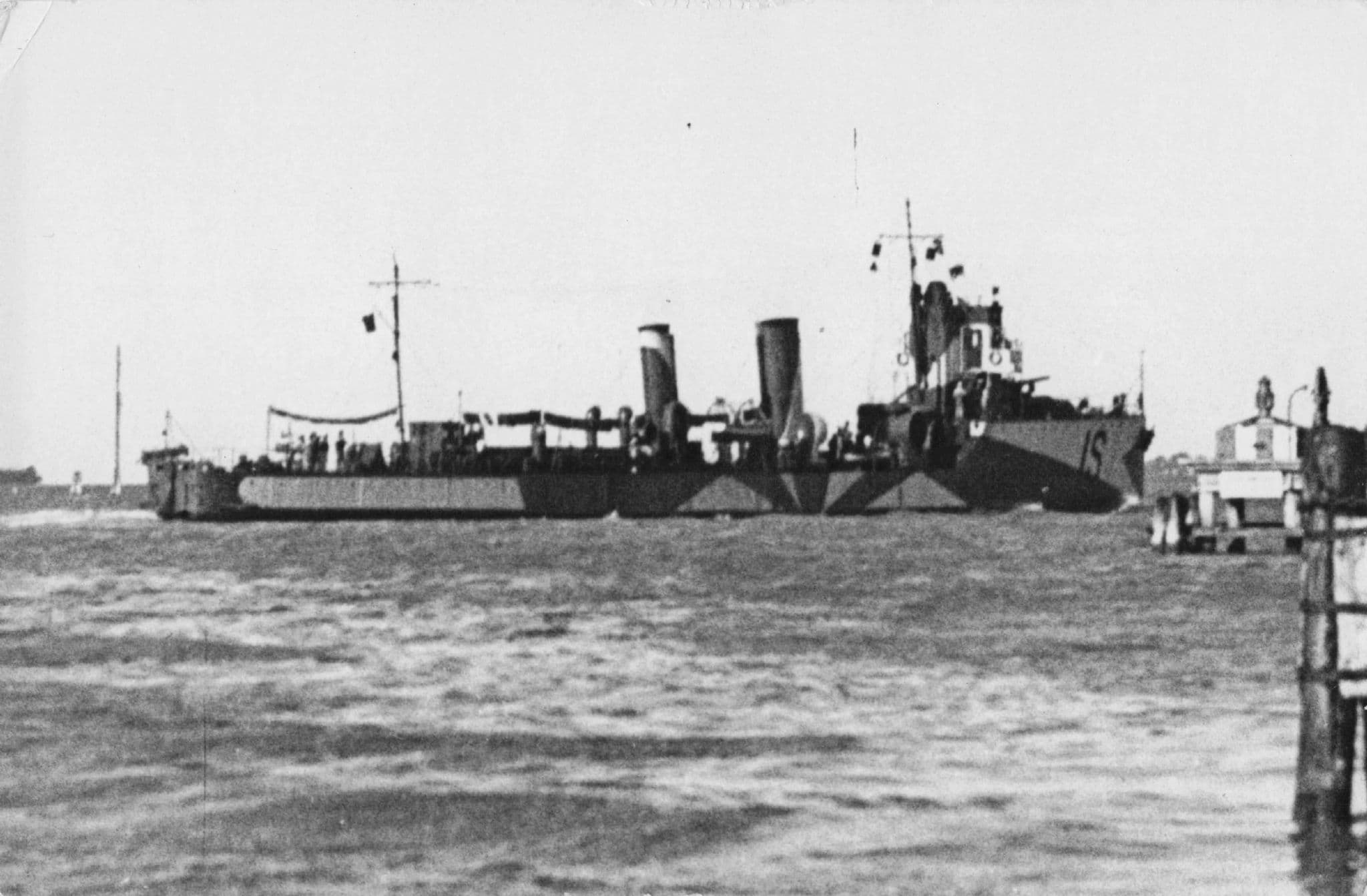 RN Insidioso WW1 Ship Real Photo Postcard