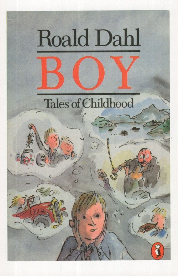 Roald Dahl Boy Tales Of Childhood 1986 Book Postcard