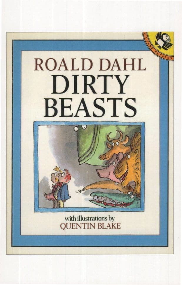 Roald Dahl Dirty Beasts 1984 Book Postcard