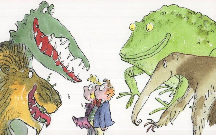 Roald Dahl Dirty Beasts Book They Want To Eat You Postcard