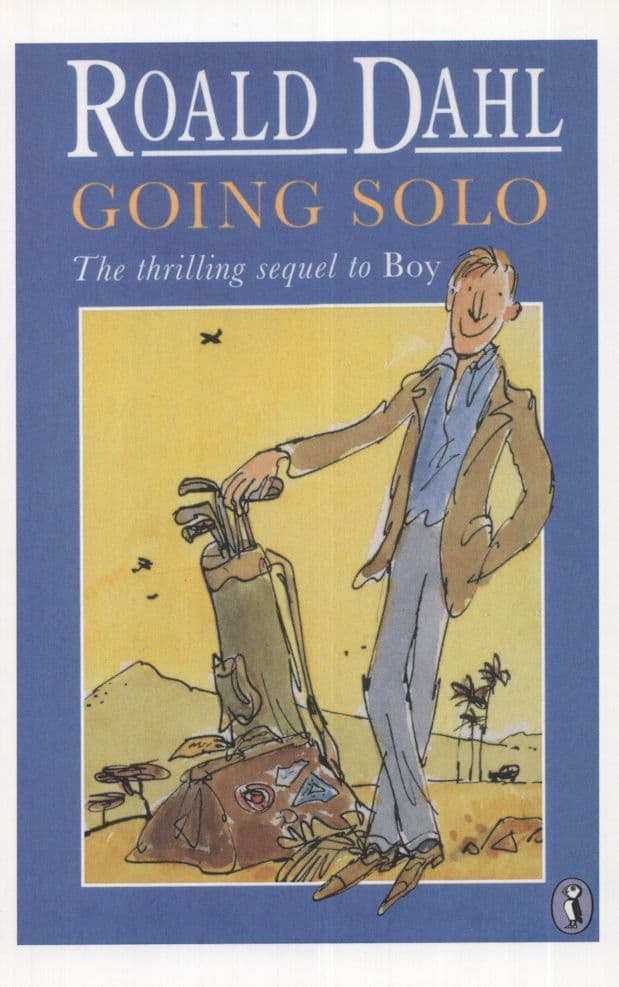 Roald Dahl Going Solo 1988 Souvenir Book Postcard