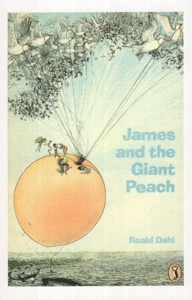 Roald Dahl James & The Giant Peach 1973 Book Postcard