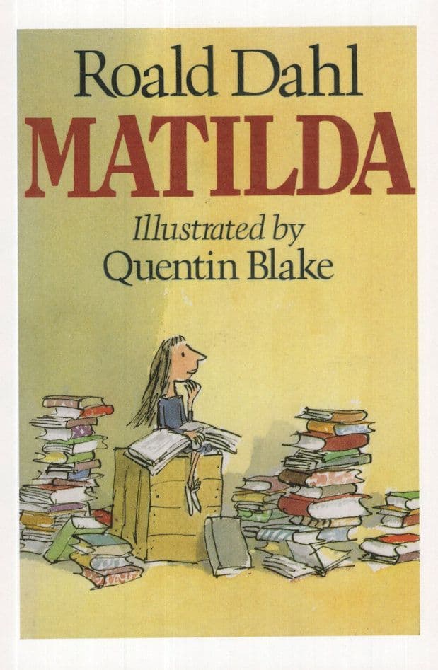 Roald Dahl Matilda 1988 Book Postcard