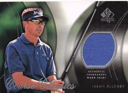 Robert Allenby Course Classics 2004 Authentic Tournament Upper Deck Golf Shirt Card