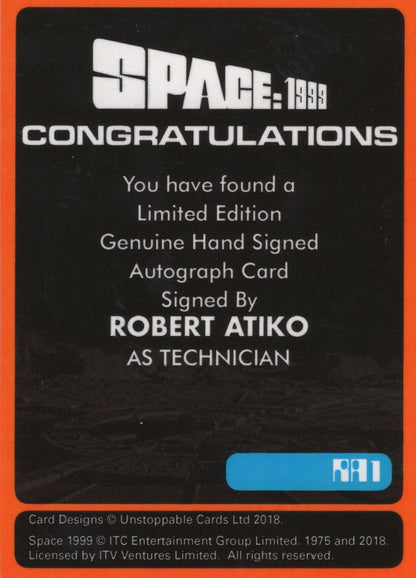 Robert Atiko Space 1999 Rare Limited Edition Hand Signed Card