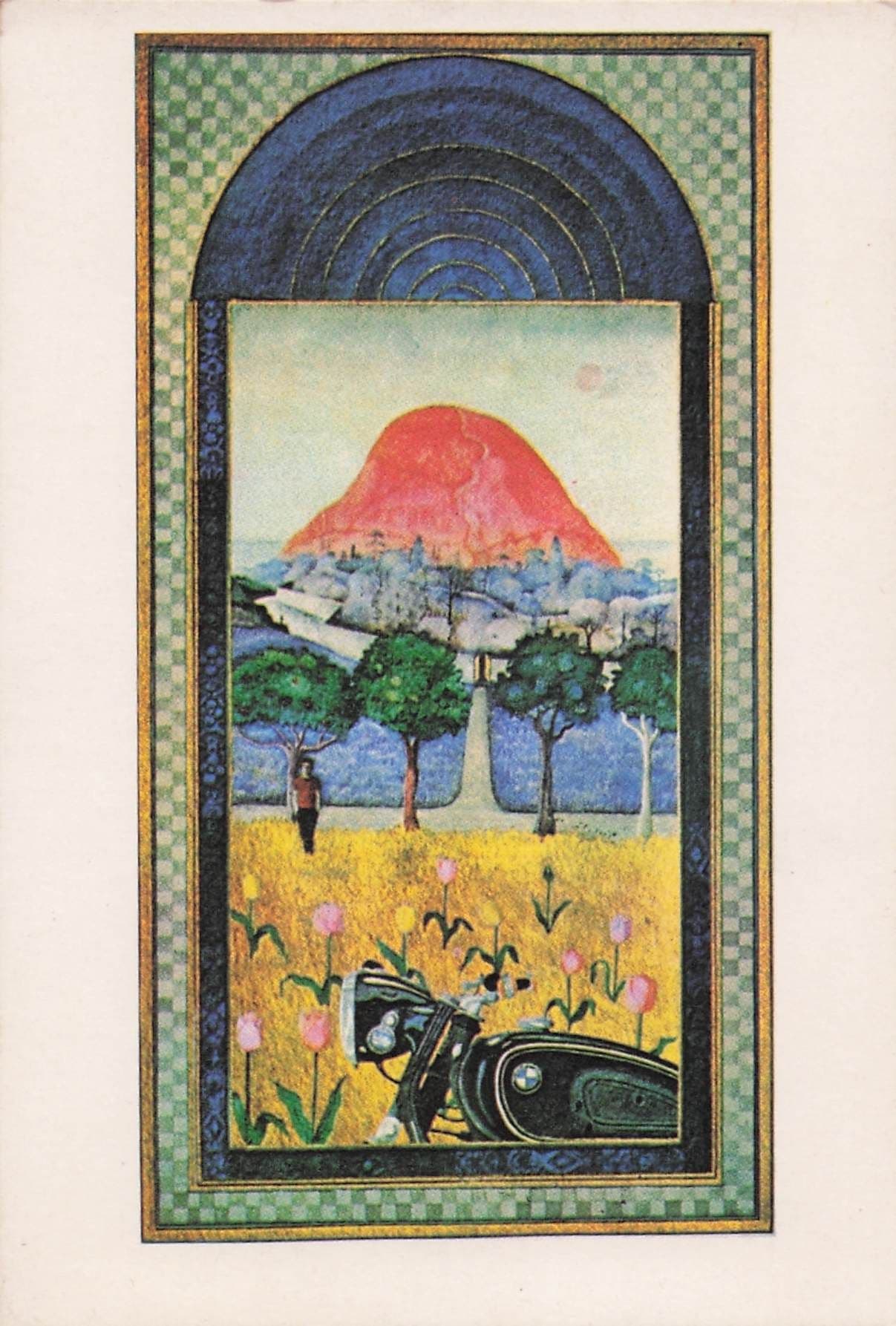 Robert Bates Arrival Painting Postcard