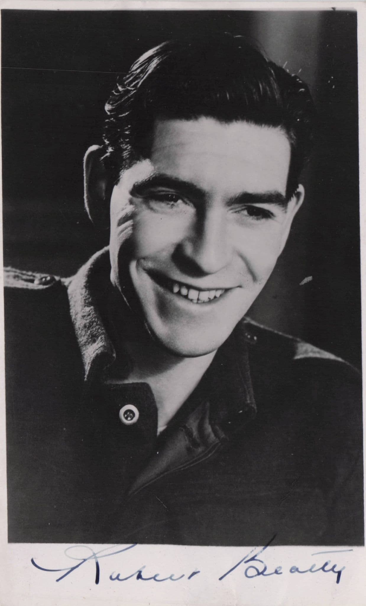 Robert Beatty Pink Panther Where Eagles Dare DOUBLE Hand Signed Photo