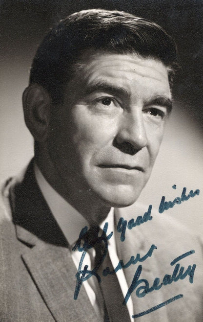 Robert Beatty Where Eagles Dare Antique DOUBLE Hand Signed Photo