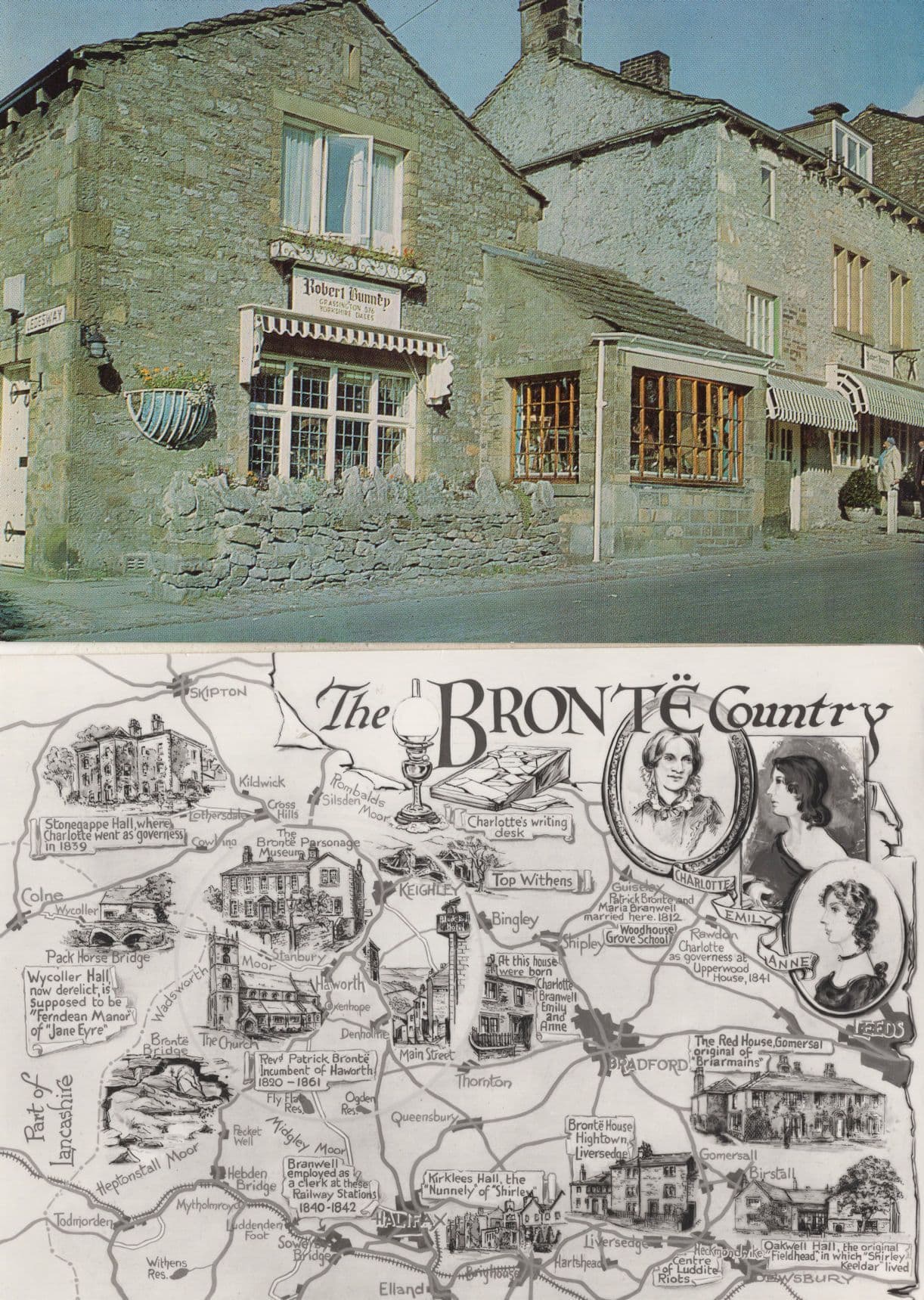 Robert Bunney Wool Bronte Country 2x Yorkshire Postcard s