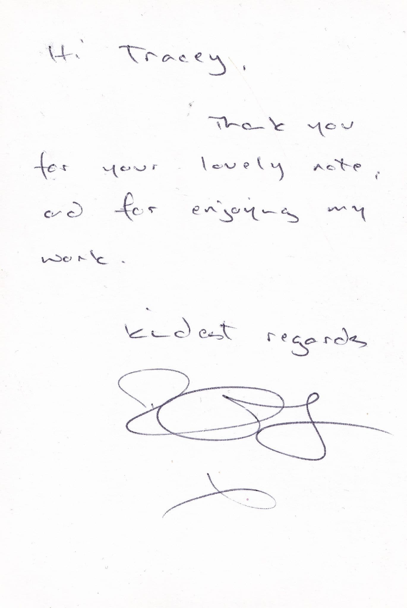 Robert Cavanah The Royal Hand Signed Cast Card Photo Letter Message