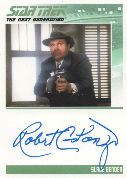 Robert Costanzo as Slade Bender Star Trek Hand Signed Autograph Photo Card