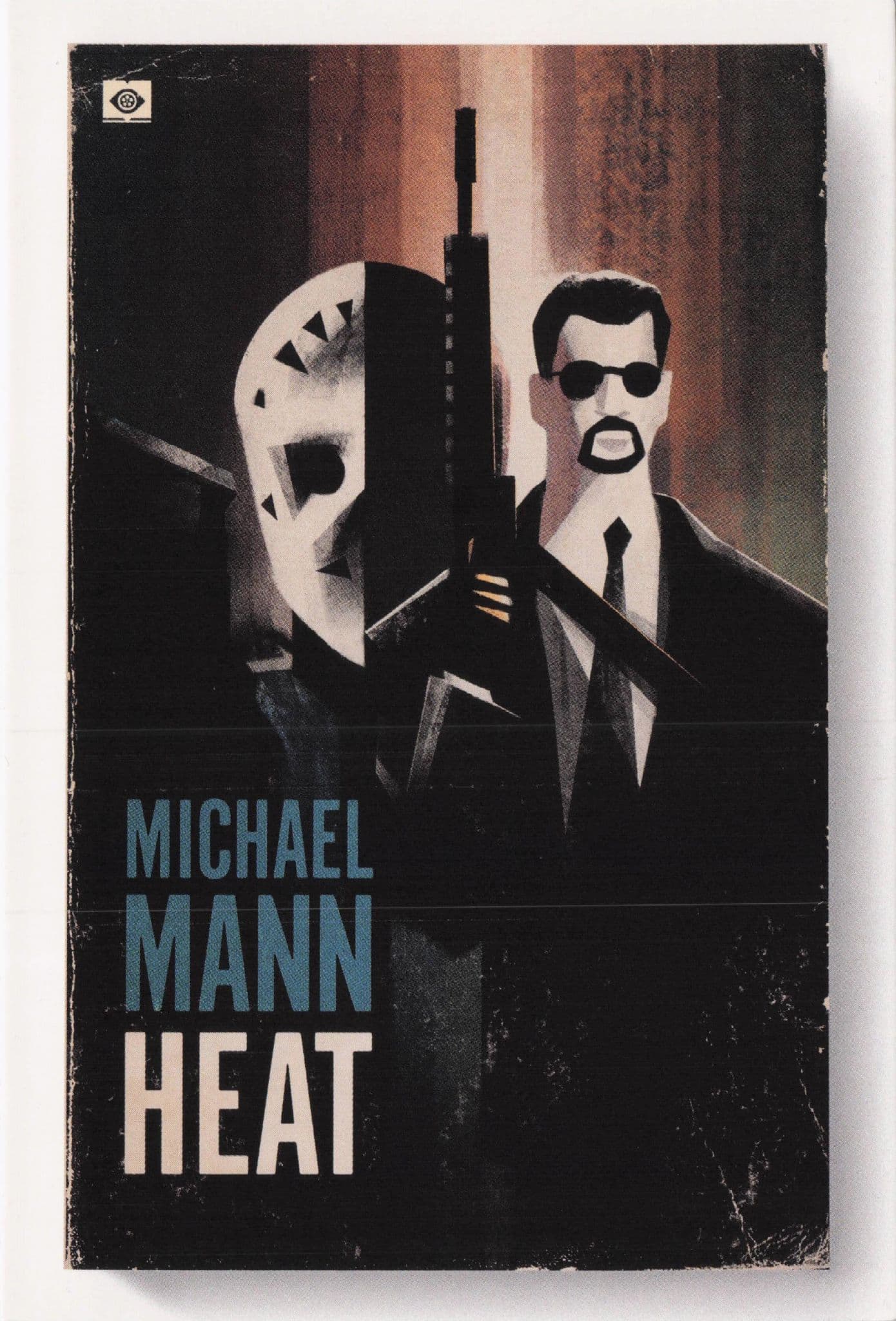 Robert De Niro Al Pacino Heat Film Movie As Rare Old Book Cover Postcard