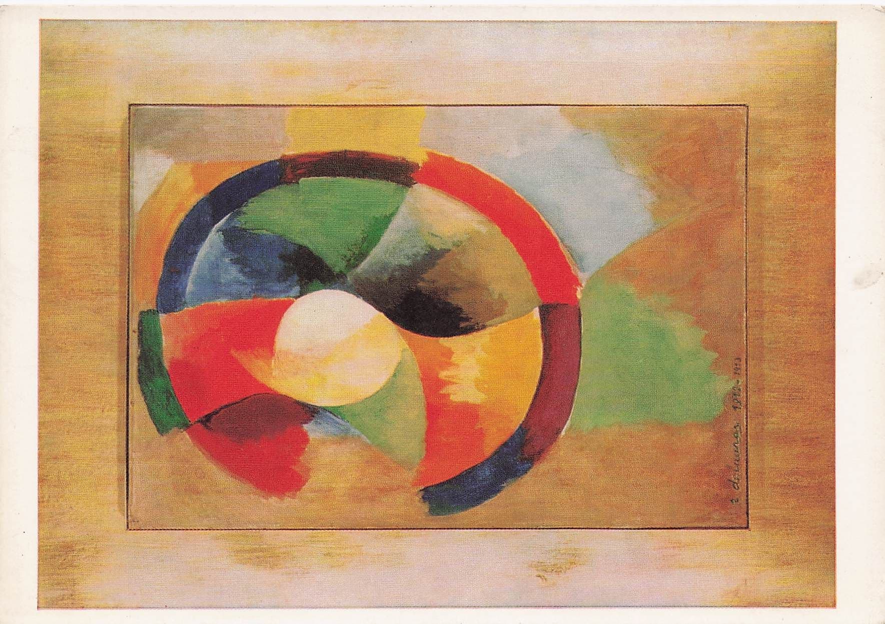 Robert Delaunay Formes Circulaires Painting Postcard