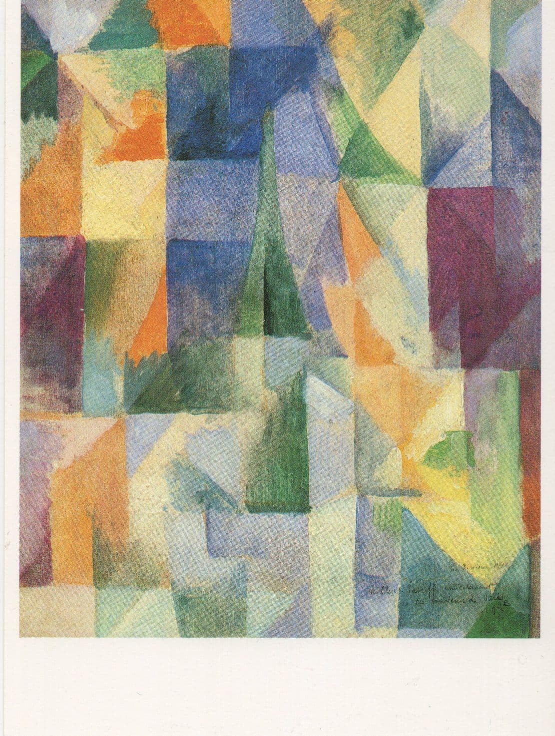 Robert Delaunay Third Motif Windows Open Tate Gallery Painting Postcard