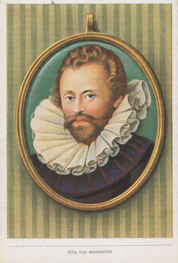 Robert Devereux Earl Of Essex Painting Old Rare Cigarette Card