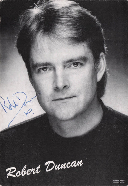 Robert Duncan Drop The Dead Donkey DOUBLE Hand Signed Photo