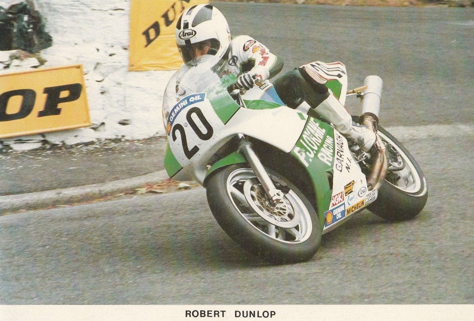 Robert Dunlop Irish TT Motorcycle Superbike Isle Of Man Limited Edition Postcard