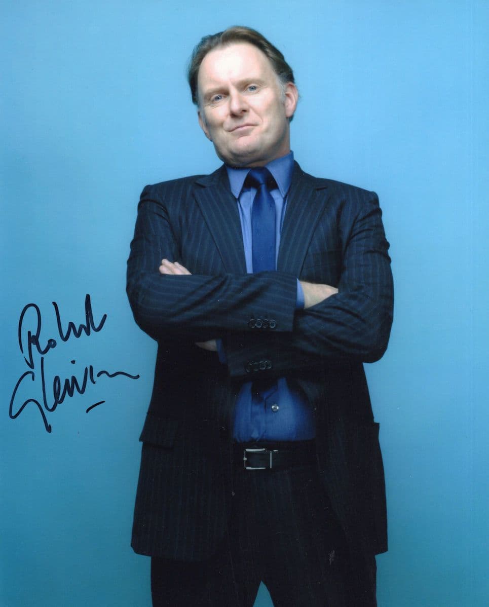 Robert Glenister Spartacus Spooks Hustle Large 10x8 Hand Signed Photo