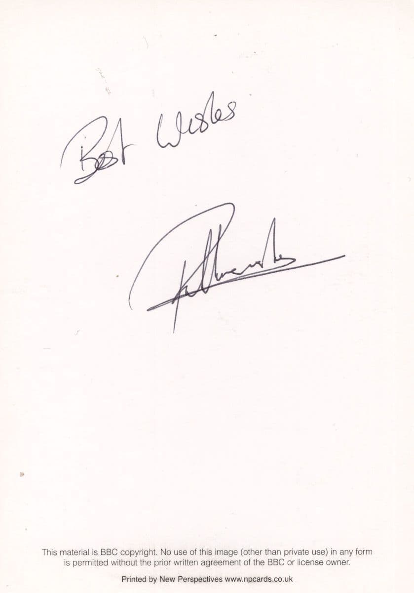 Robert Kazinsky as Sean Slater Eastenders Reverse Hand Signed Cast Card Photo