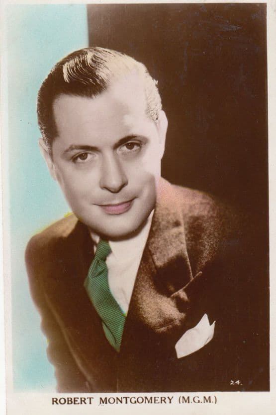 Robert Montgomery Starring in Riptide Movie Vintage Photo Postcard