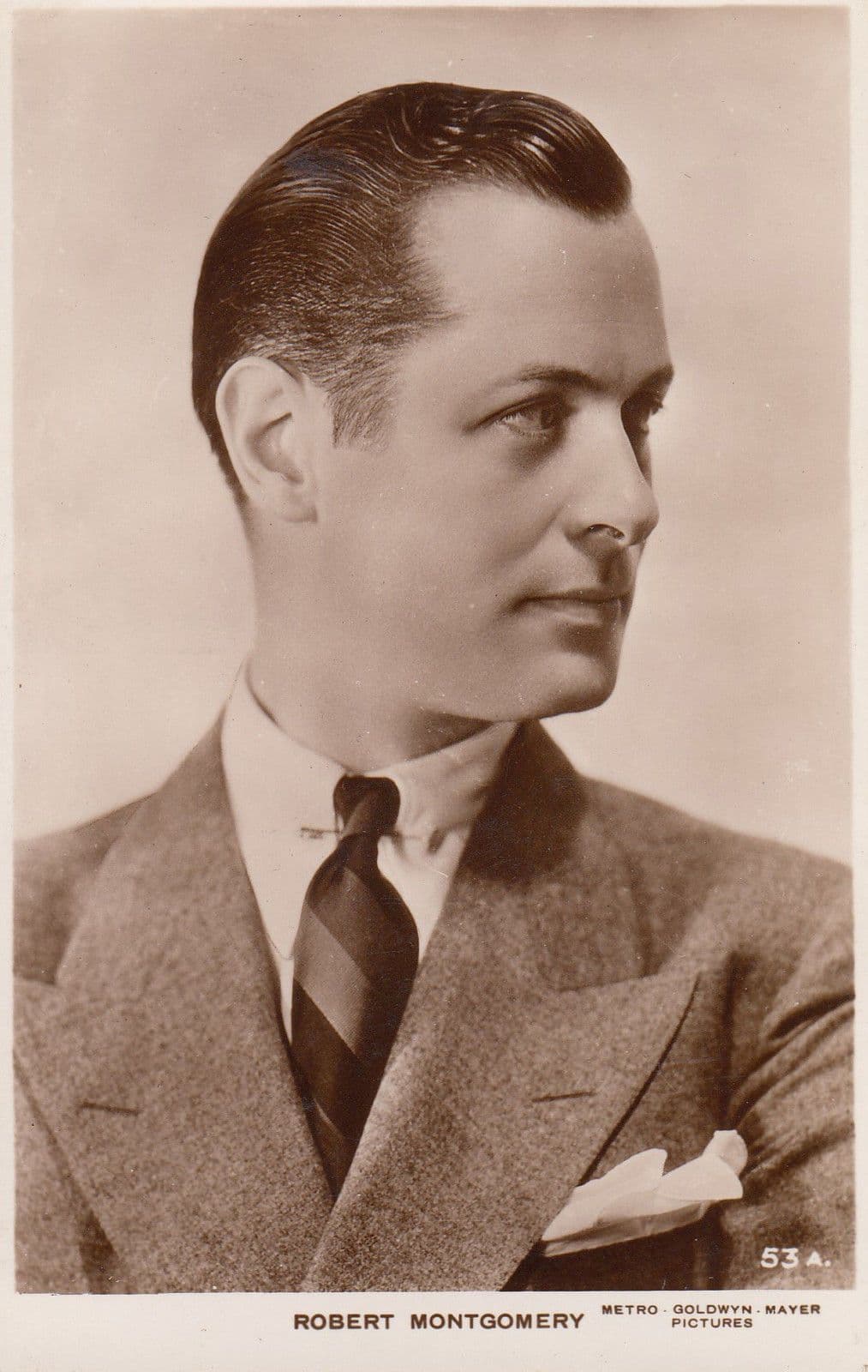 Robert Montgomery Vintage Picturegoer Photo Postcard