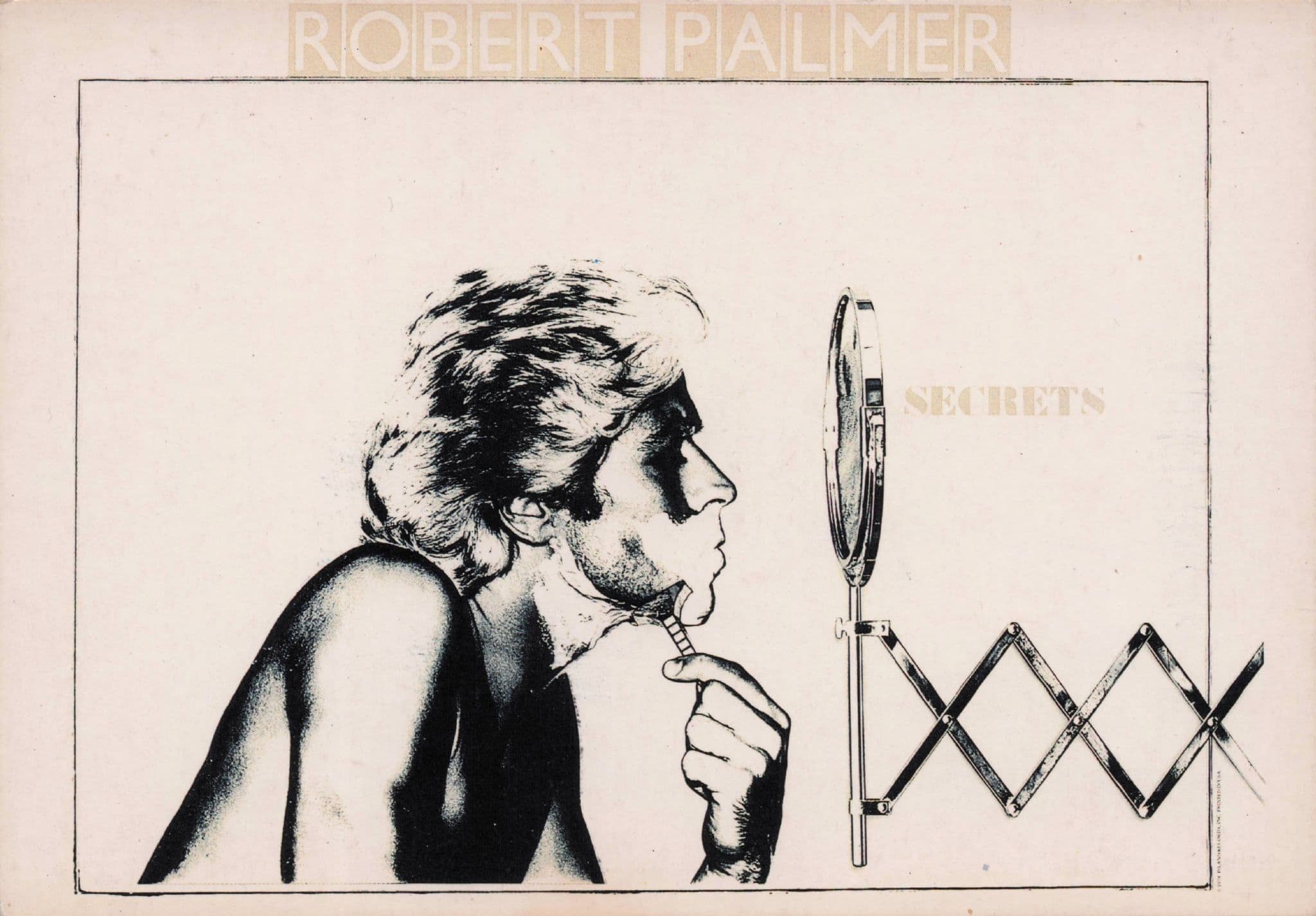 Robert Palmer Secrets LP Rare Photo Postcard