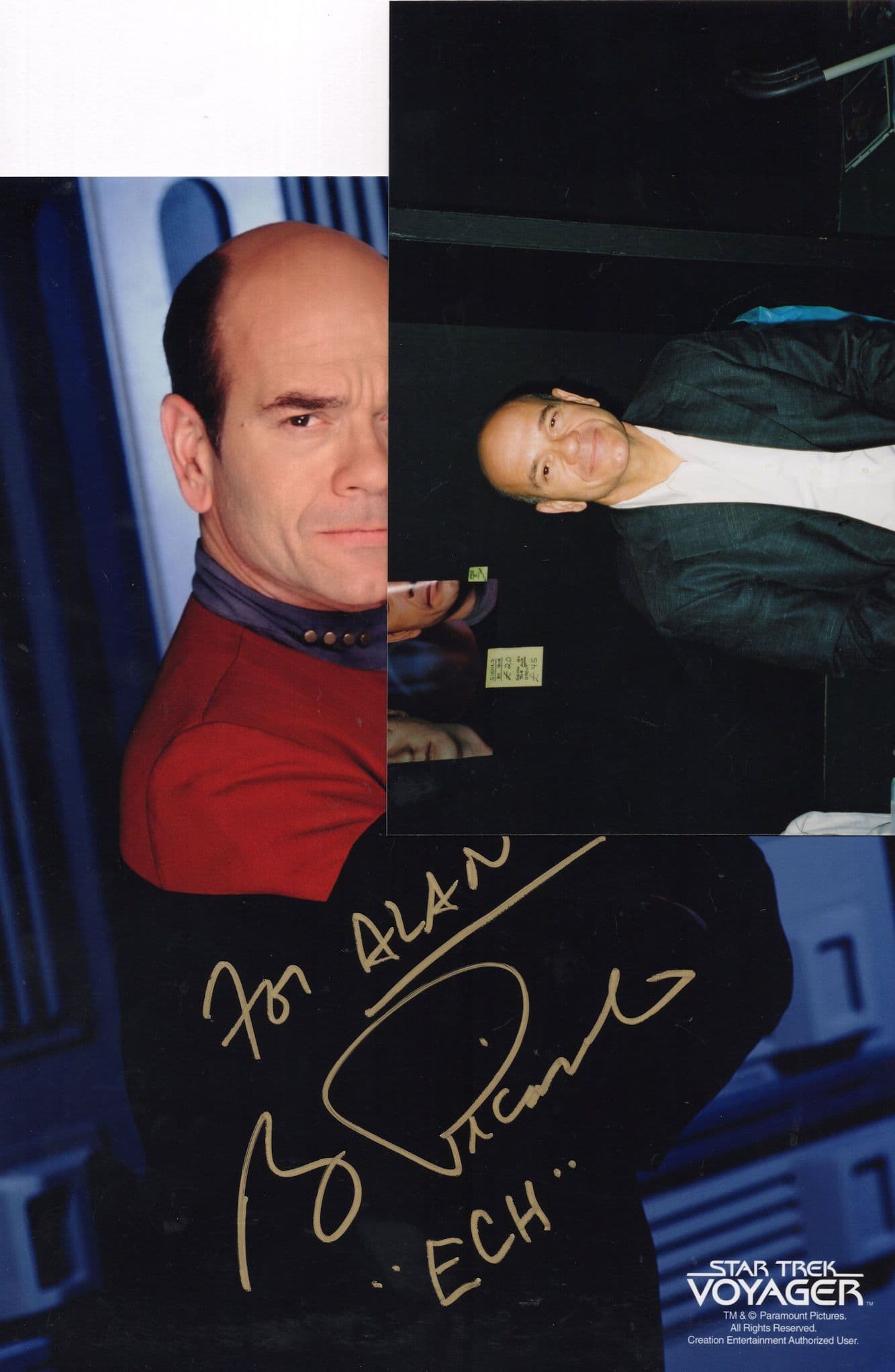 Robert Picardo Star Trek Ultimate 10X8 Hand Signed & Event COA 2x Photo
