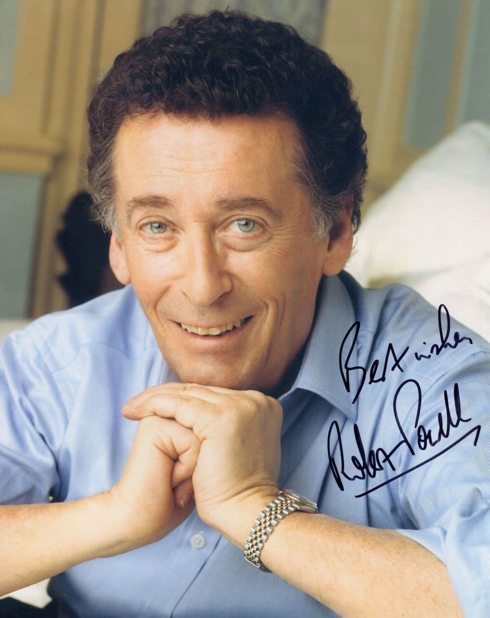 Robert Powell Epic Actor Large 10x8 Hand Signed Photo