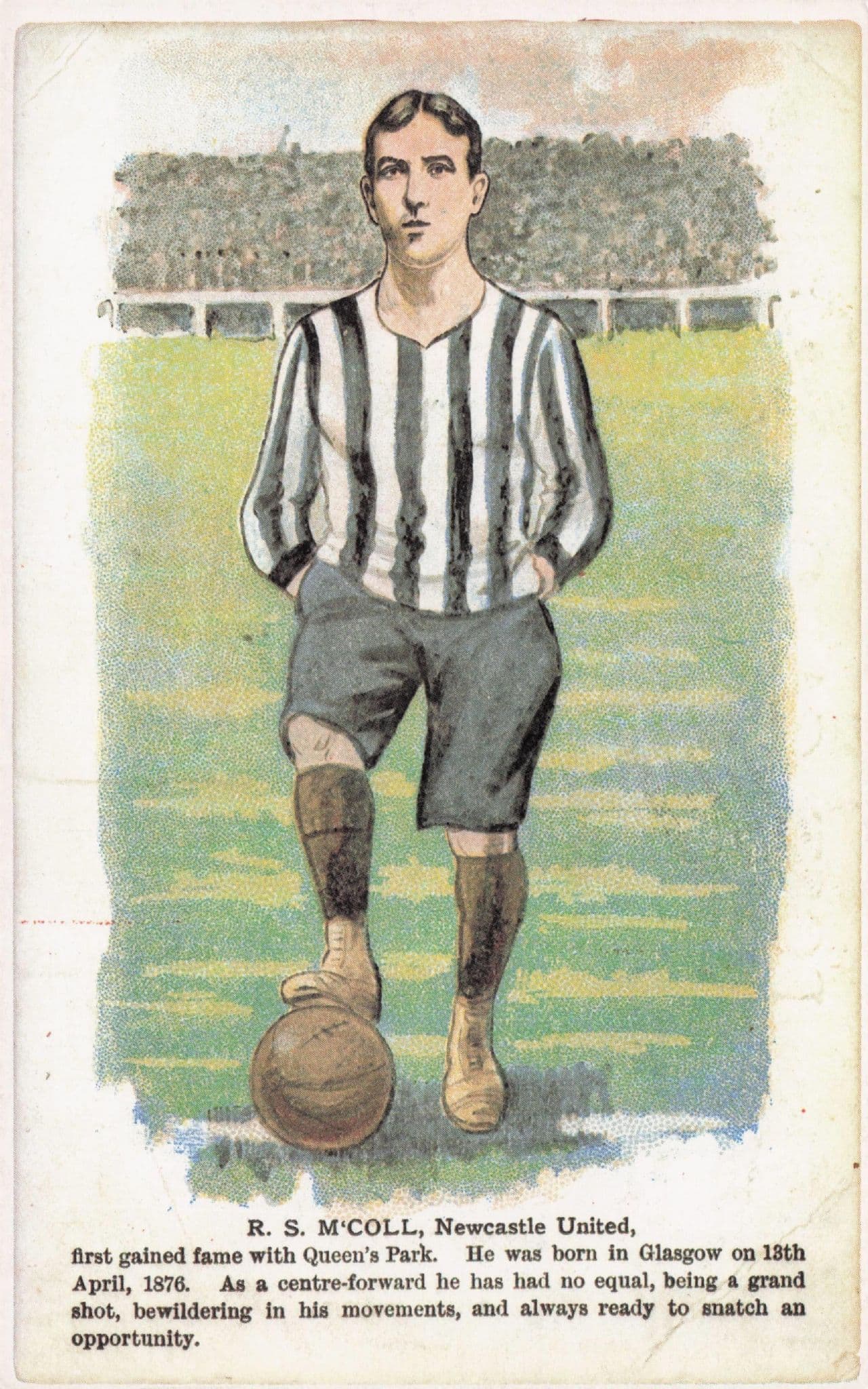 Robert Smyth McColl Newcastle QPR Football Postcard