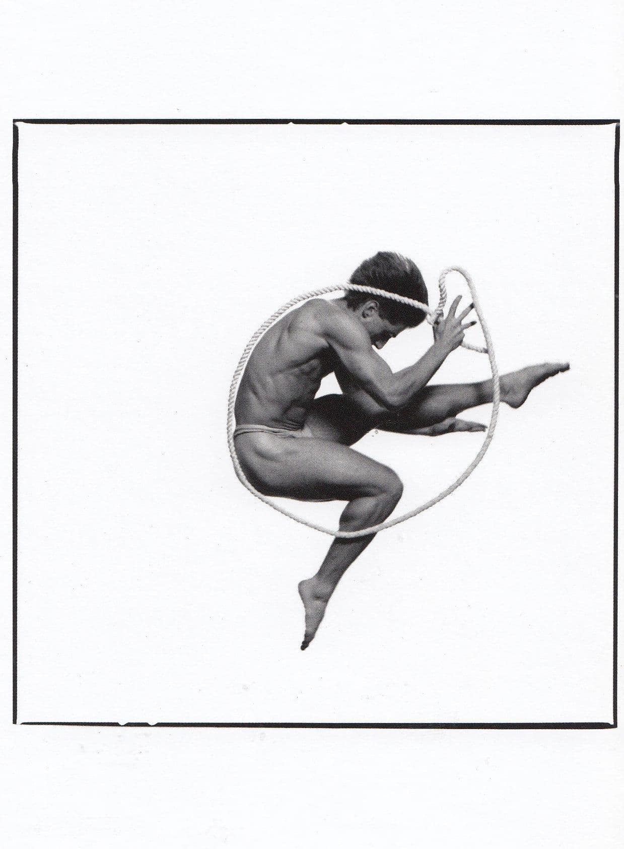 Robert Weber Muscle Man Cocoon With Lassoo Photo Award Postcard