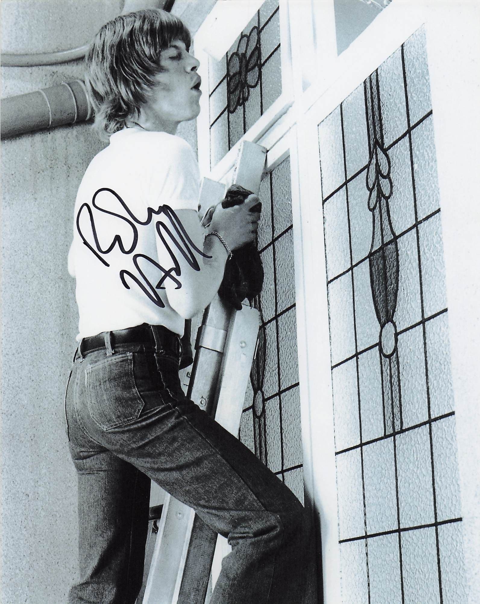Robin Askwith Confessions Of A Window Cleaner 10x8 Hand Signed Photo