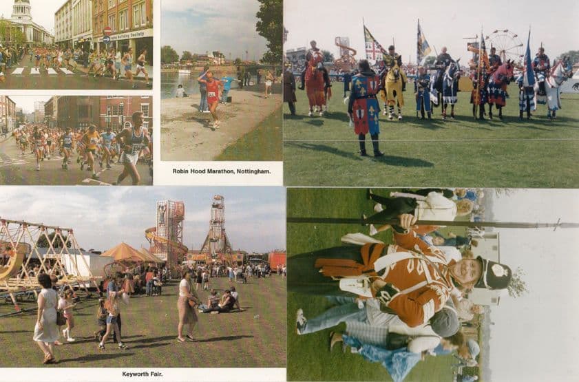 Robin Hood Fancy Dress at Fete Keyworth Nottingham Village 4x Postcard