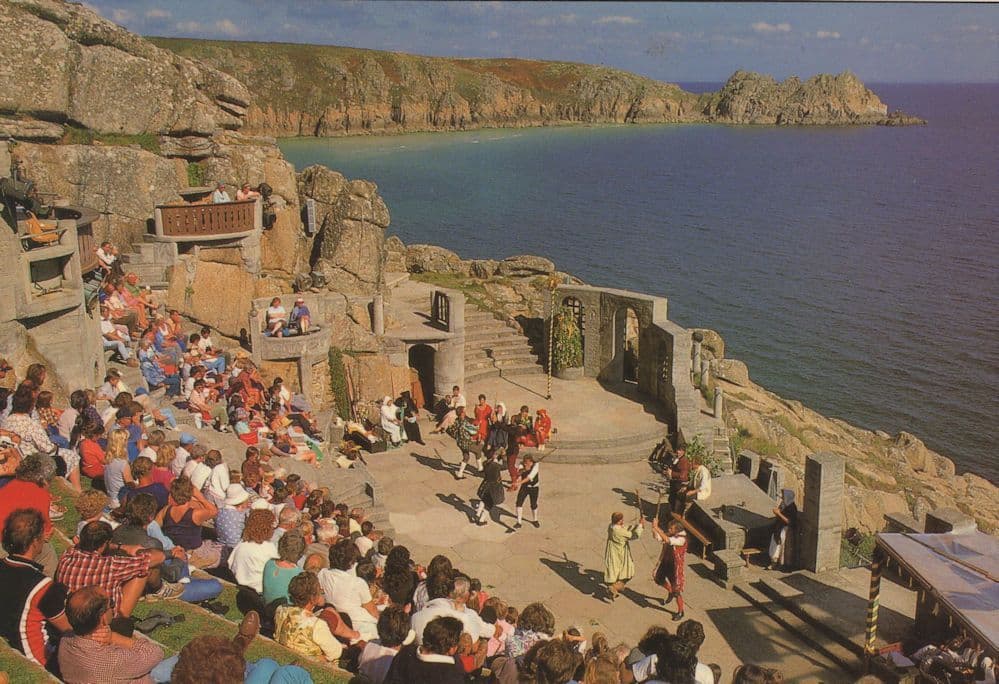 Robin Hood Open Air Play at Cornwall Postcard