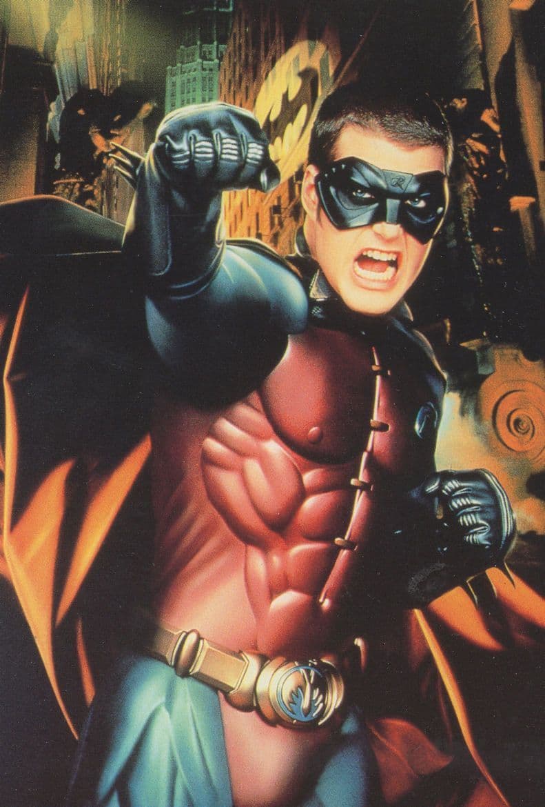 Robin in Batman Forever Film Movie Postcard